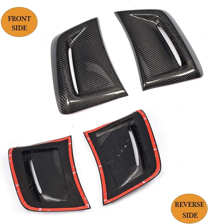 Carbon Fiber Front Bumper Side Air Vent Covers For Mercedes W204 C63 2012-2014
