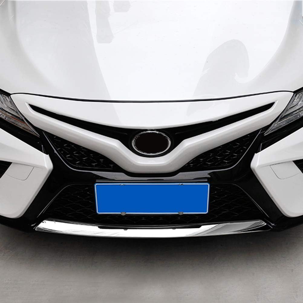 NINTE Front Bumper Lip Moulding Cover for Toyota Camry 2018-2020 SE XSE ABS Chromed Front Grill Under Lip Garnish Trim