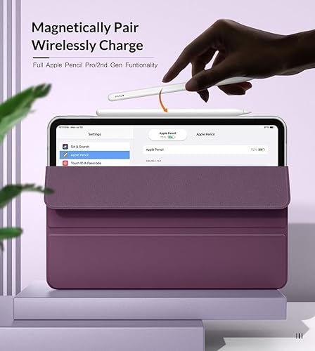 Miniatura 3 de MoKo Case Fit - Funda para iPad Air de 54 generación de 10.9 pulgadas 20222020, funda delgada de triple pliegue con parte trasera suave esmerilada,