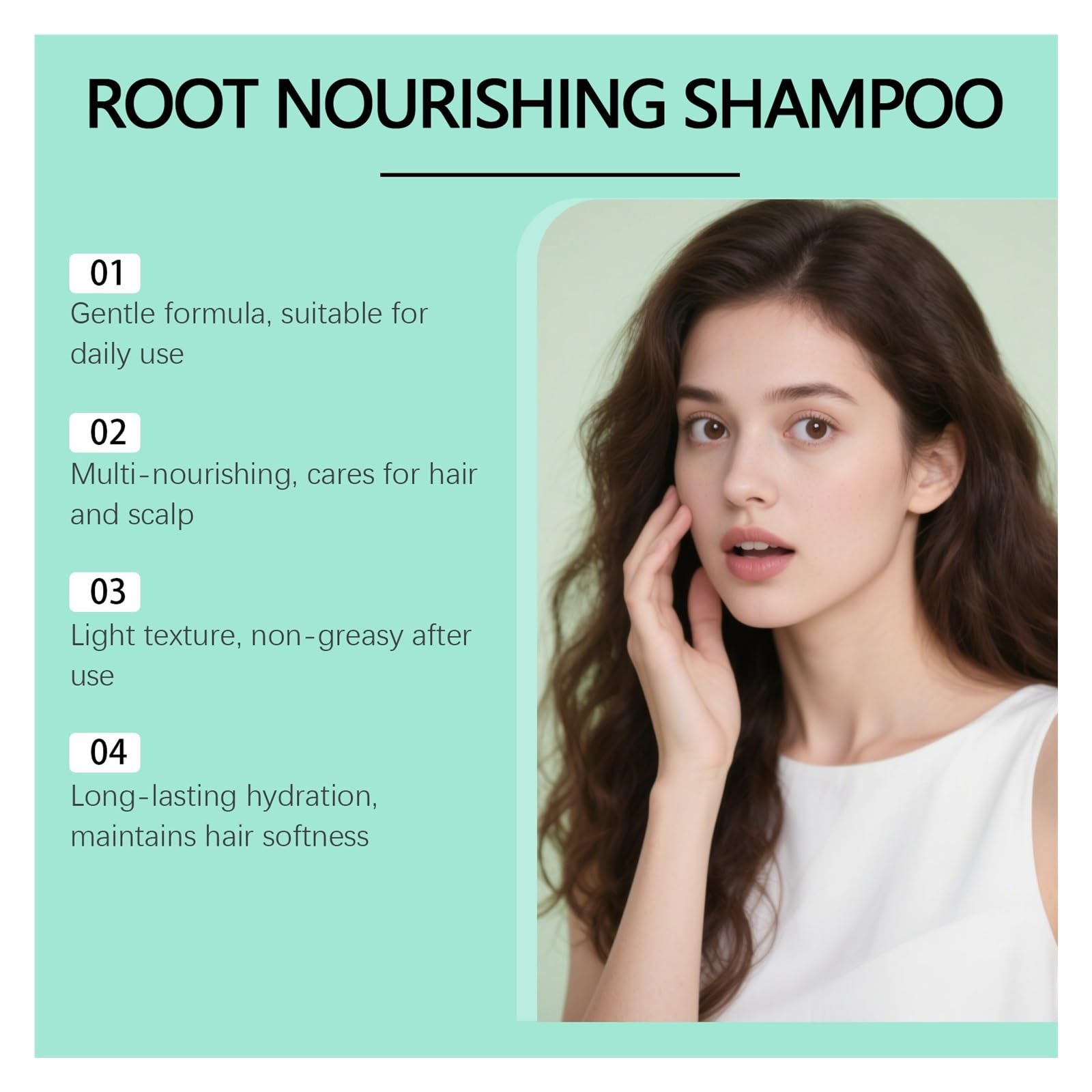 Champú Hidratante a Base de Plantas | Retiene la humedad for lograr suavidad durante todo el día y mejora la sedosidad del cabello.(2pcs)