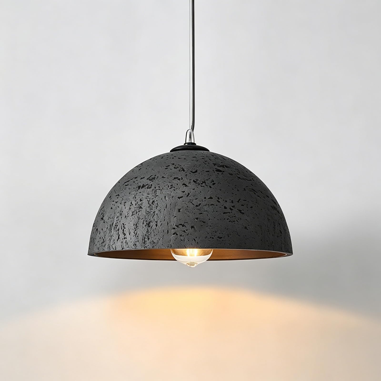 YNVIOZM Modern Domes Resin Pendant Light, Mid-Century Farmhouse Pendant Lights Kitchen Island Hanging Ceiling Lighting Fixture for Bedroom, Hallway, Living Room and Dining Room