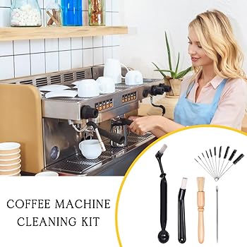 FEMONGY Barista Accesorios 14 Piezas Accesorios Cafe, Coffee Cleaner Brush, Cafe Accesorios para Equipos de Limpieza para máquinas de café3