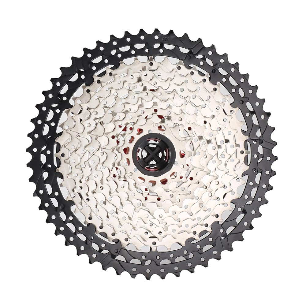 BESNIN Cassette de 12 Velocidades, Casete de MTB de 12 Velocidades 11-50T/52T, Compatible con Shimano Sram Sunrace, Juego de Piñones de 12v para Bicicletas de Carretera y de Montaña