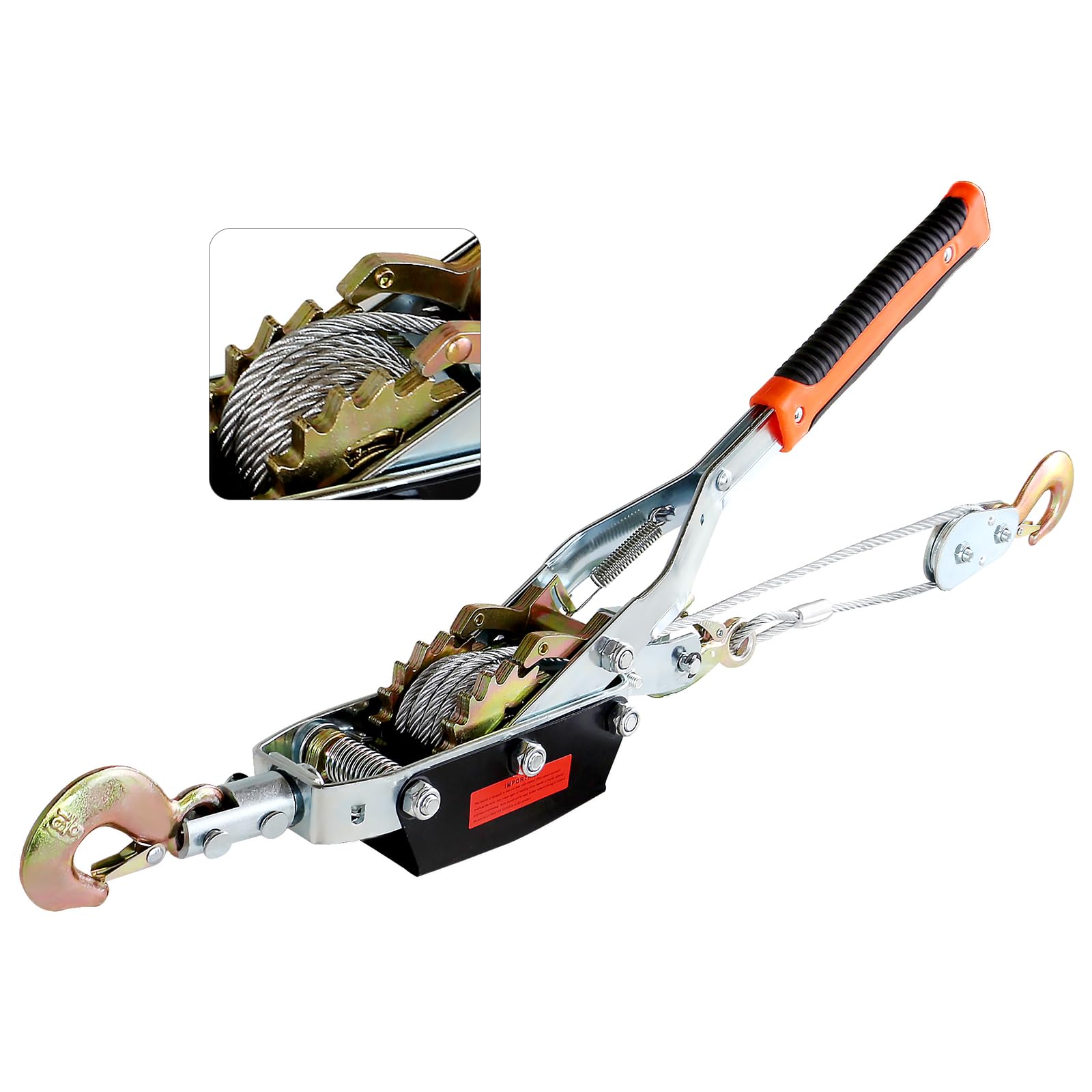 4 Ton Come Along Winch - 8800lbs Pulling Power -1