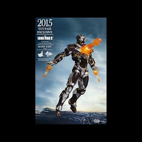 Miniatura 5 de Iron Man Mark XXIV Tank Sexta Escala Figura Hot Toys Incluye Mark IX, XXVII Mini Figuras Coleccionables