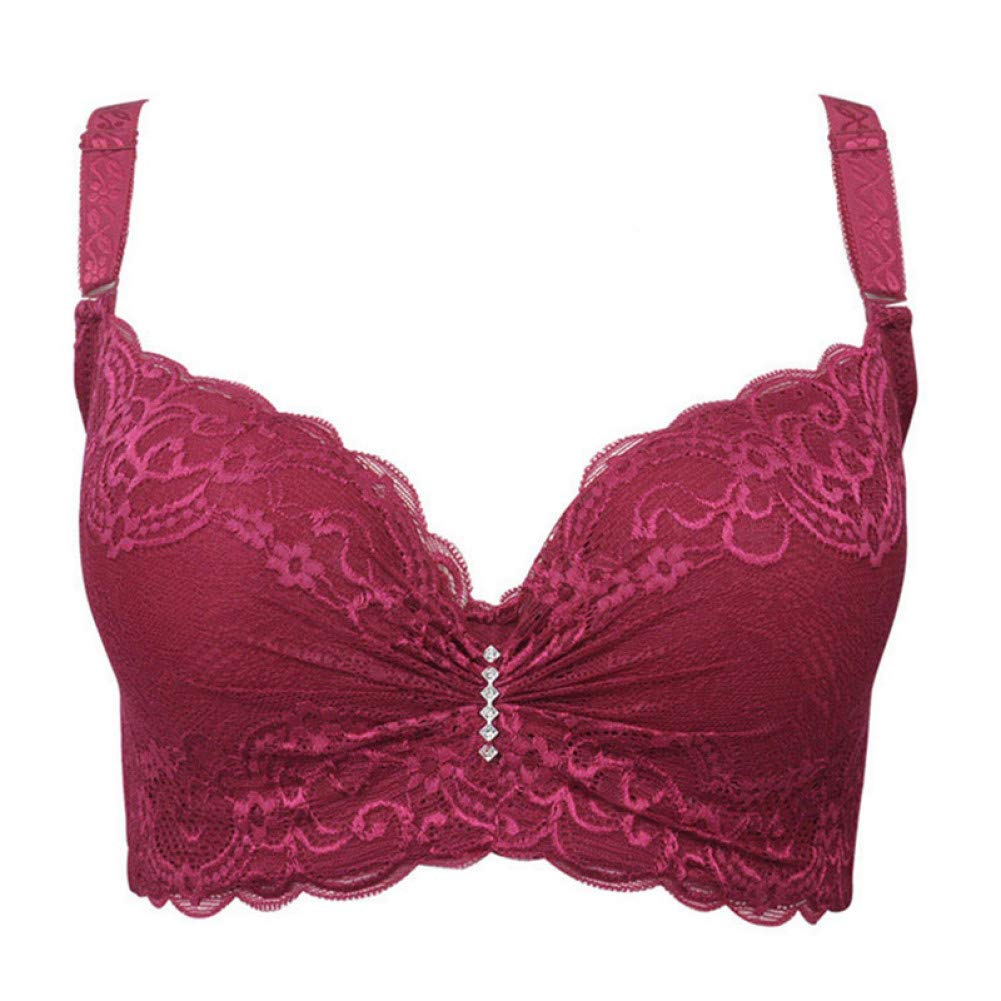 YUANCHENGPlus Size Bras Thin Lace Bralette For Women Super Push Up Brassiere Girl Underwear Intimates Lingerie