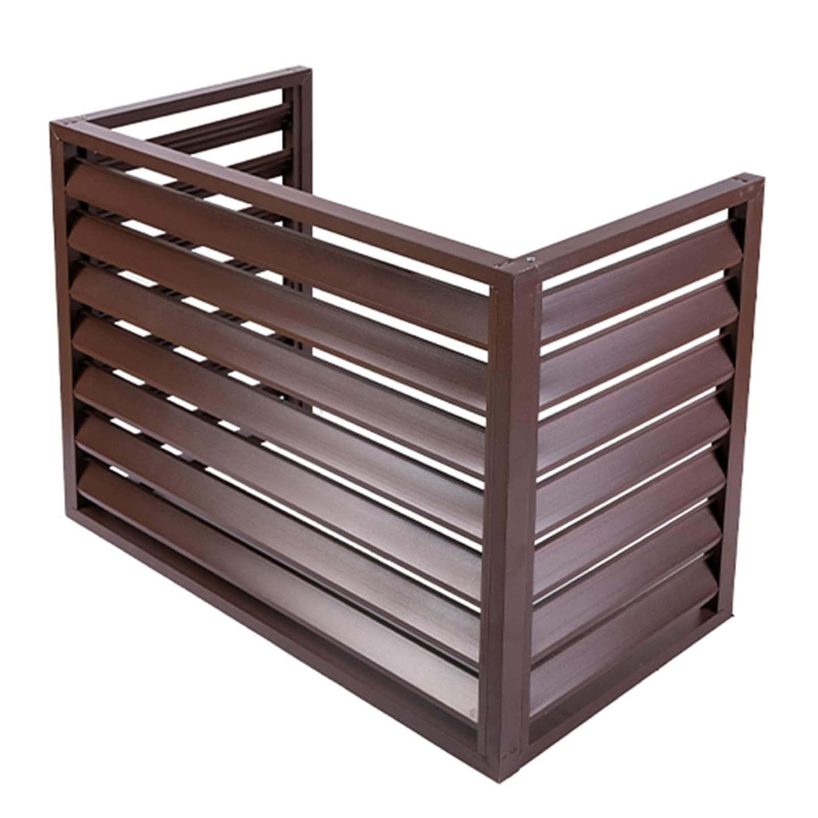 QYMYOZ Sturdy Aluminum Air Conditioner Cover for Outdoor Units, All-Weather Protective AC Cover, Privacy Fence Screen, Pool Equipment Barrier, Durable Condenser Protection