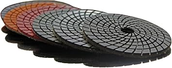 4" STADEA Granite Polishing Pad Grit 50 for Wet Sanding Polishing Granite/Granite Tile/Granite countertop polishing
