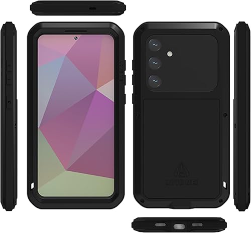 Miniatura 7 de LOVE MEI Funda para Samsung Galaxy S24 Plus, resistente al agua, militar, resistente, a prueba de golpes, polvo y suciedad, aluminio híbrido de