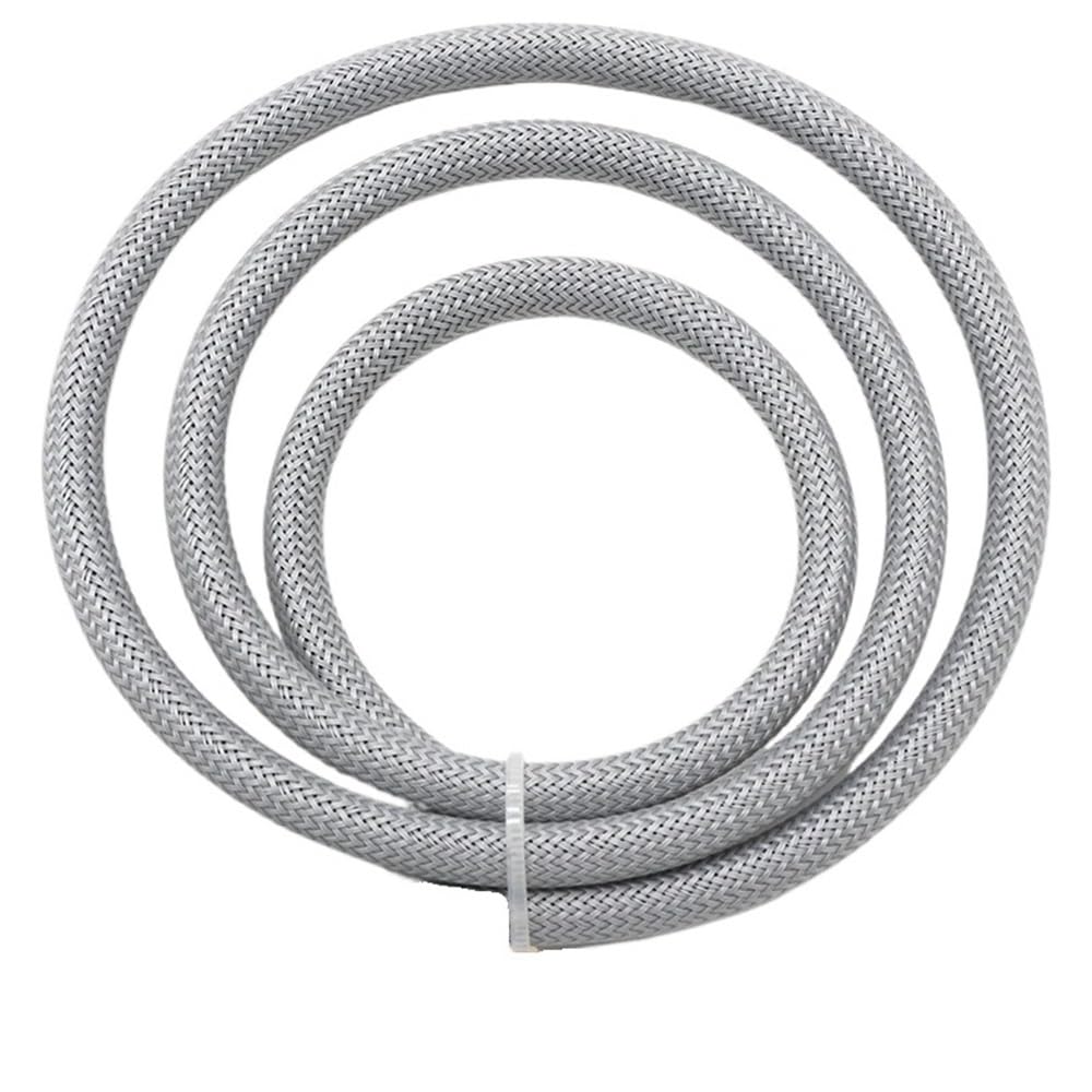 Ekspansywna tkana tuleja kablowa, Szary oplot z tworzywa PET, długość 1 m, 5 m, 10 m, izolowany kabel o wysokiej gęstości, średnica 2 mm do 60 mm, osłona ochronna, rozszerzalna, 1 szt.(50MMx