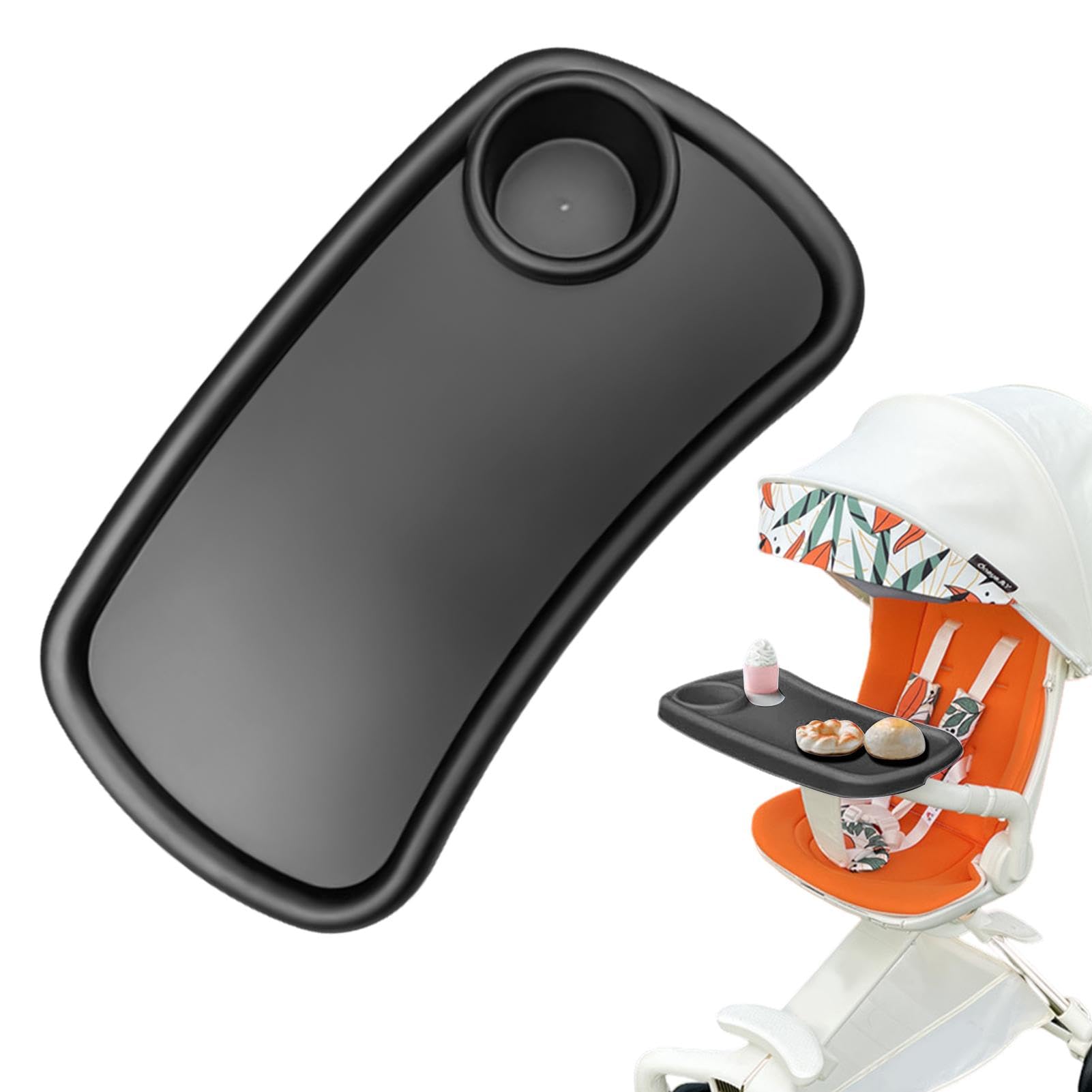 Bandeja de comida para carrito de bebé - Organizador de cochecito multifunción extraíble, Bandeja de comida para cochecito | Bandeja extraíble reutilizable para cochecito, portavasos, bandeja para coc