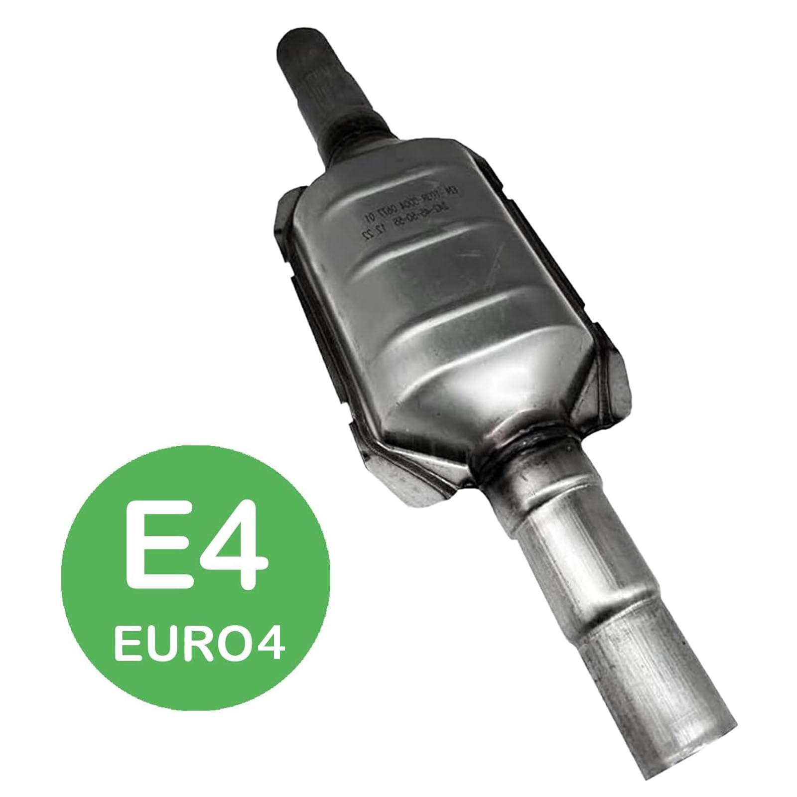 Universal Katalysator EURO 4 Norm aus Edelstahl Katalysator für alle Benzinmotoren bis 2000 ccm mit Stufenrohr Ø45mm / Ø50mm / Ø54mm