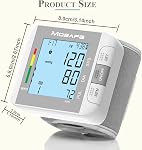 Wrist Blood Pressure Monitor, Automatic Digital Accurate BP Machine with Dual Dual power USB & Battery, Voice Broadcast, 2×99 Memory for 2 Users, idea for Home and trevel Use (Grey)