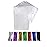 MoloTAR 200 Pcs 6 in x 4 in(1.4mil.) Clear Flat Cello Cellophane Treat Bags Good for Bakery, Cookies, Candies,Dessert with five random color Twist Ties