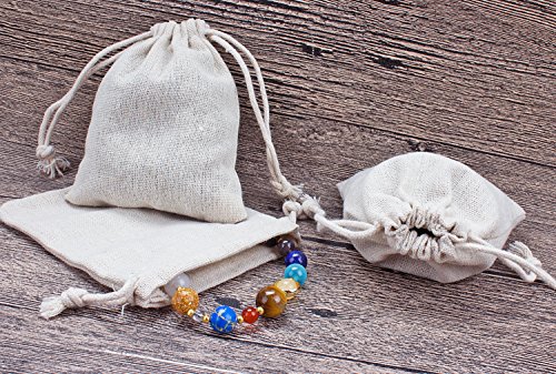 Hapdoo 24 Pack Cotton Muslin Bags With Drawstring Gift Bags Jewelry Pouches Sacks For Wedding Party And Diy Craft, 3 X 4 Inches, Presents, Festivals… #TOP4