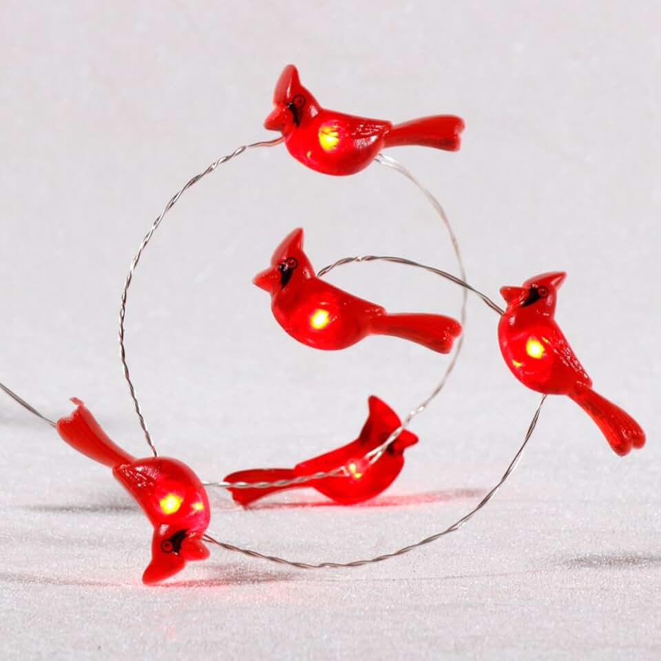 red bird tree topper