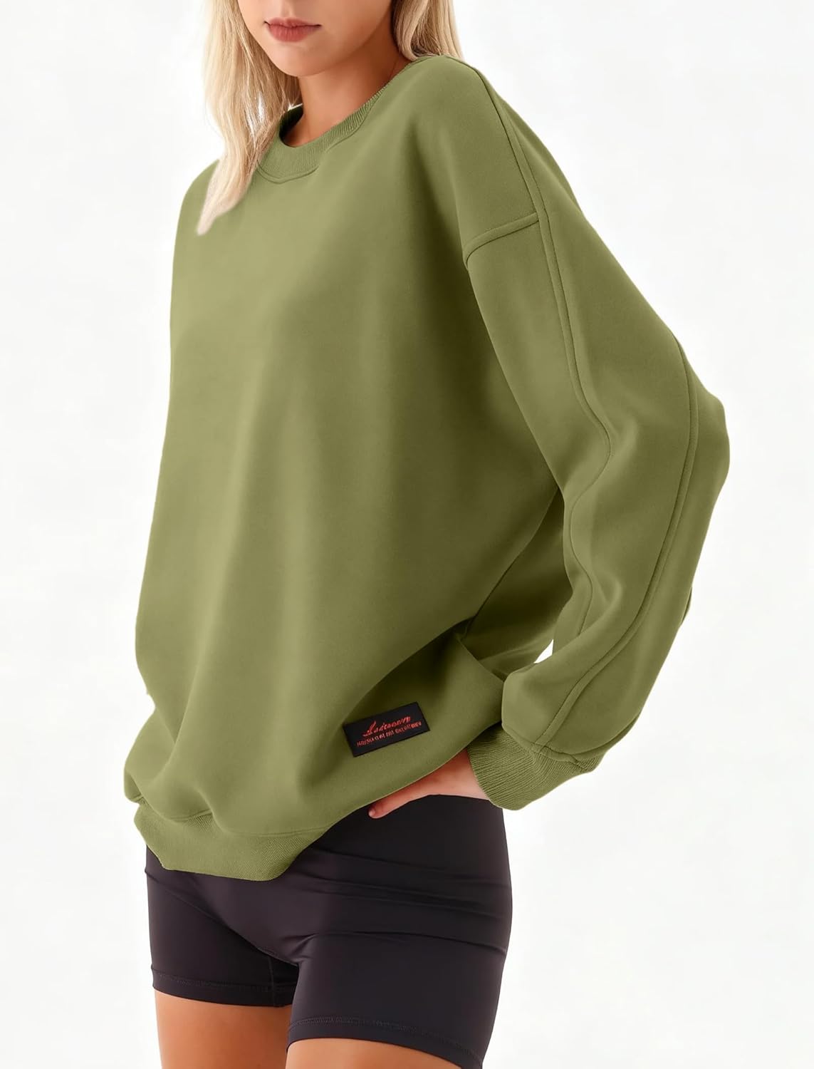 Womens Oversized Sweatshirt, Crewneck Pullover Long Sleeve Sweatshirt for Women Fall&Winter Tops 2025 - Image 3