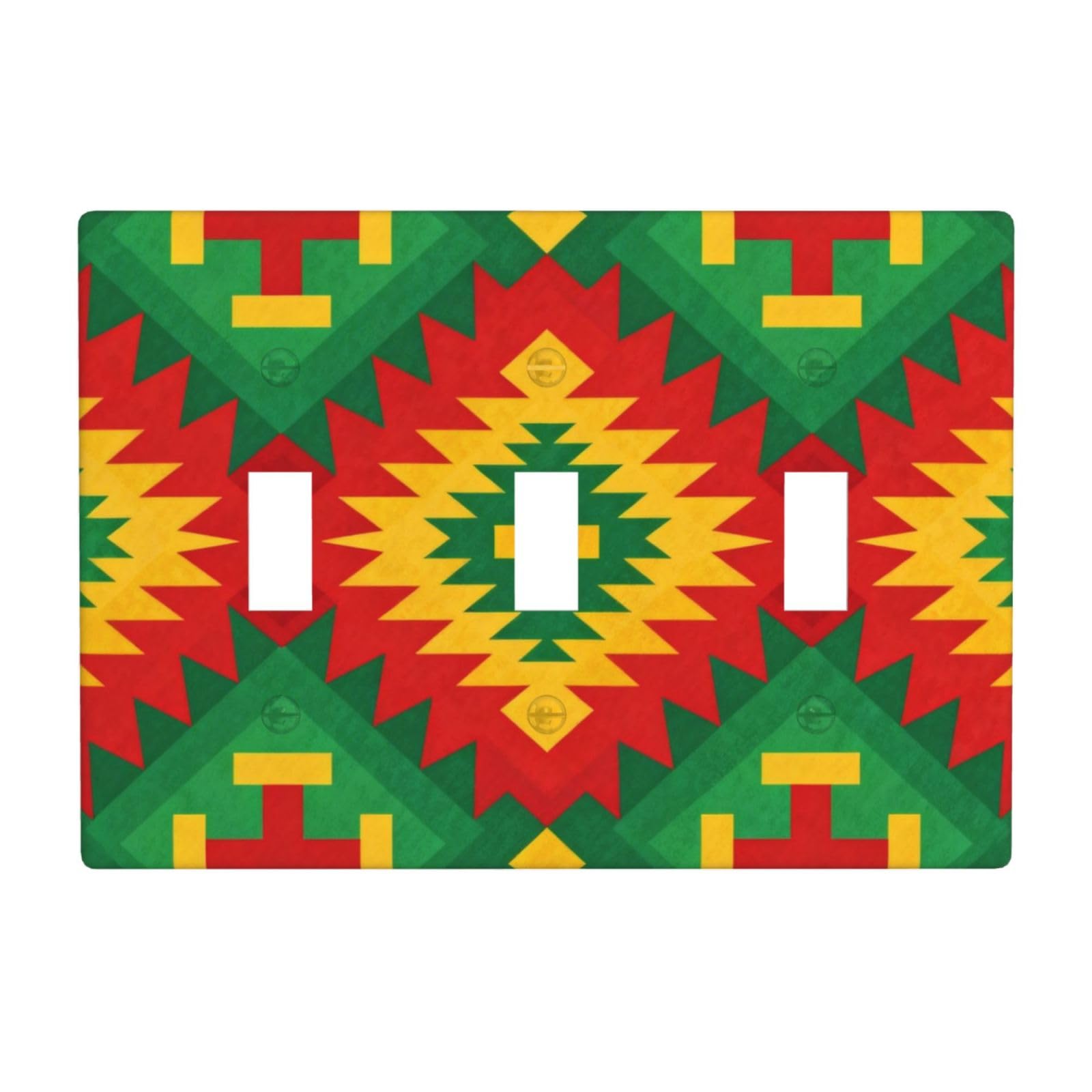 Diamond 3 Gang Switch Plate Cover-Unbreakable Polycarbonate Wall Plate, Heat Resistant Toggle Switch Decor for Home