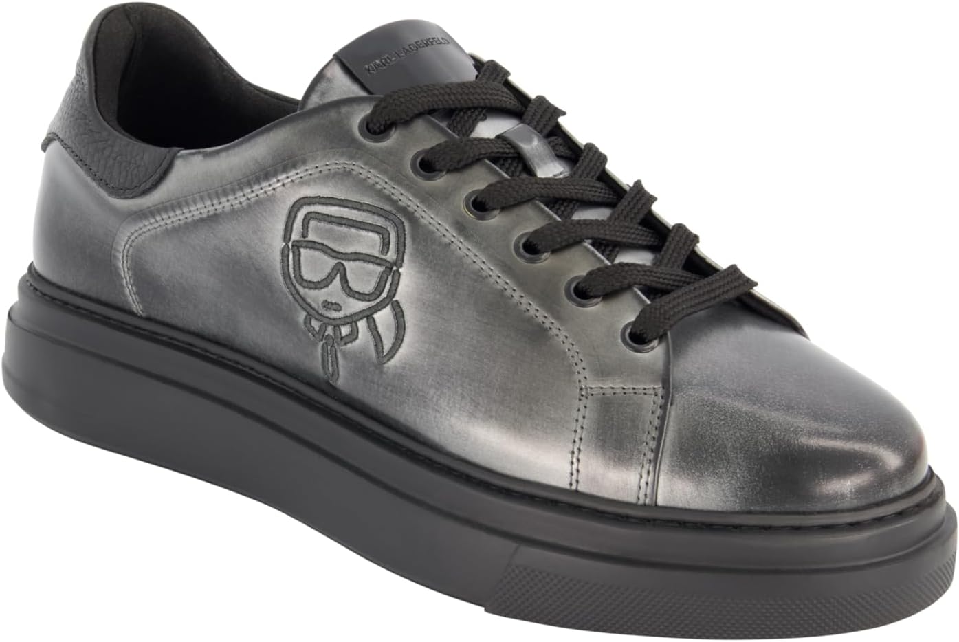 Men's Embroidered Karl Head Profile Sneaker