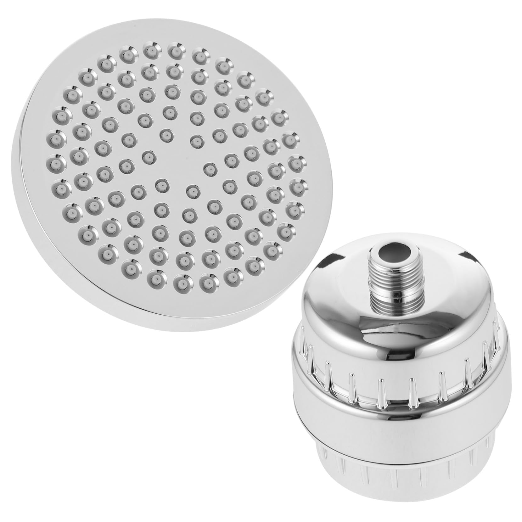 Alcachofa de ducha de alta presión con filtro de agua dura giratorio, spray de lluvia para eliminar el cloro para una experiencia de baño lujosa, flujo de cascada cómodo