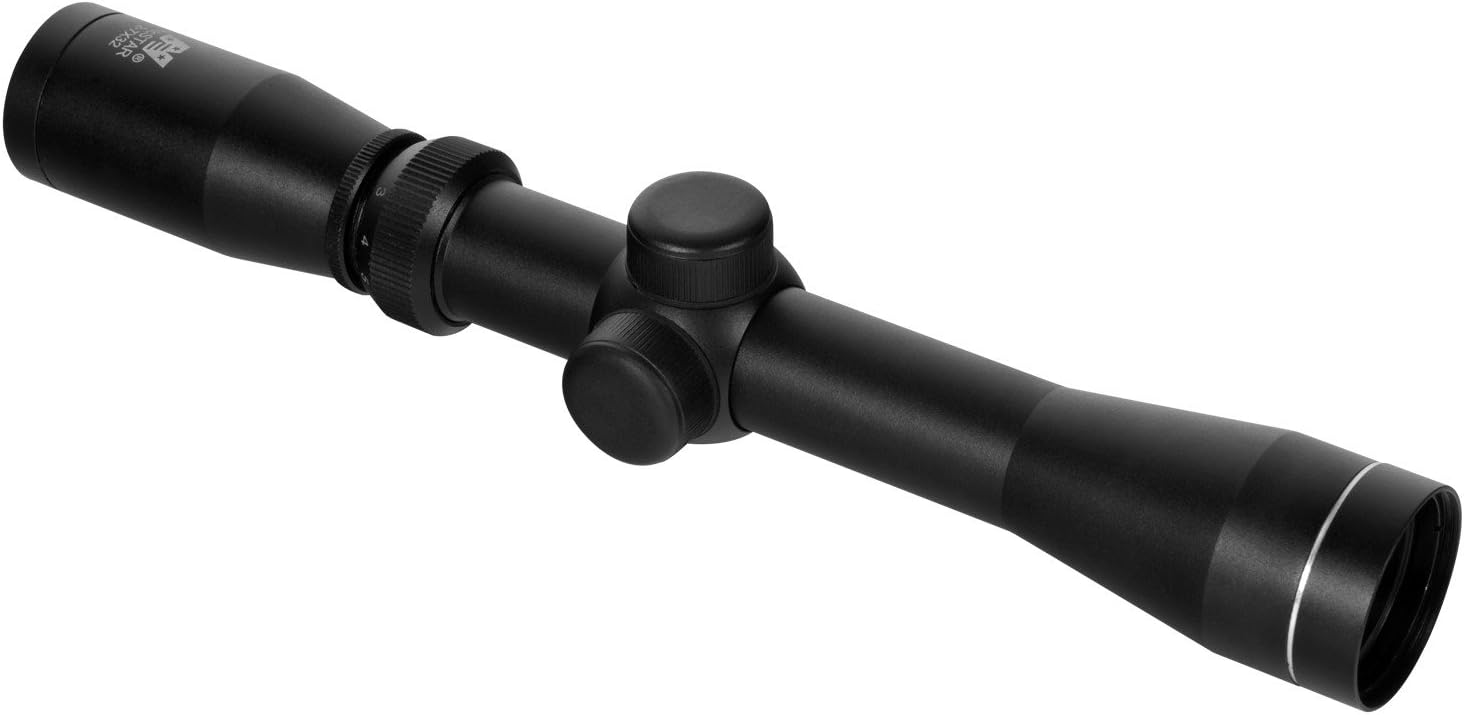 NcStar SPB2732B 2-7x32 Pistolero Series Blue Lens Plex Reticle Scope