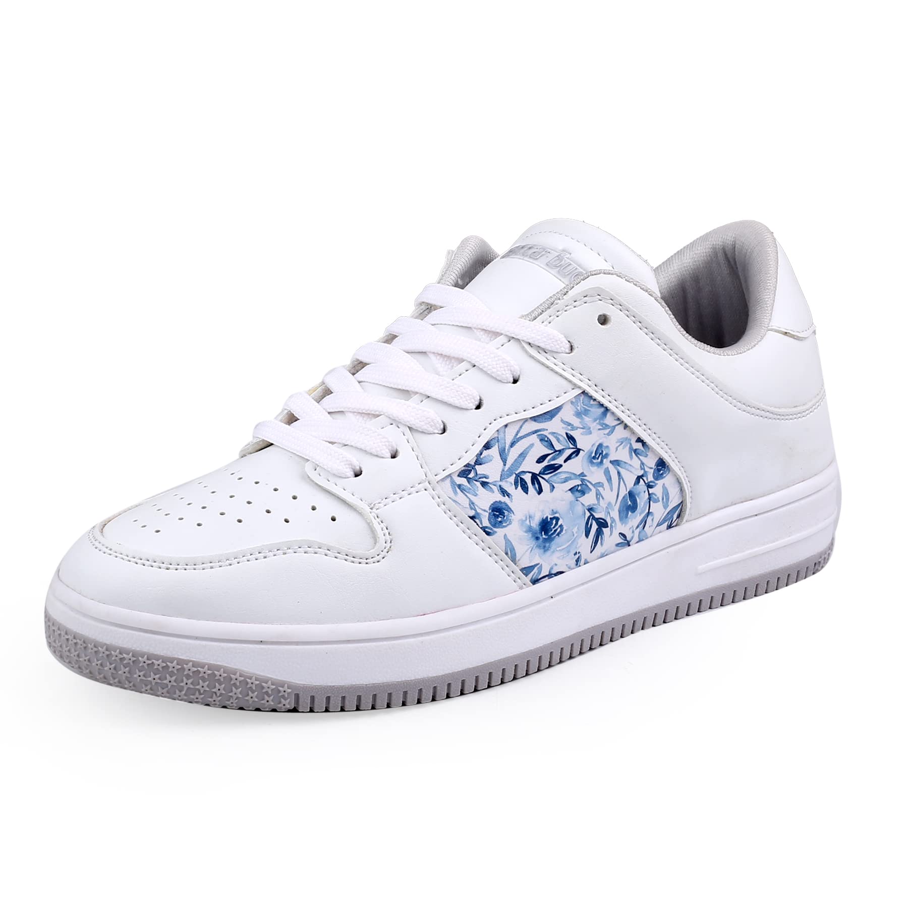 Bacca Bucci Bliss Low Top Flat Sole Fashion-Forward Womens Sneakers with Digital Prints for Any Occasion | Classic and Comfortable Womens Sneakers for Any Casual Outfits -White (B0C42J2K9J) Amazon Price History, Amazon Price Tracker