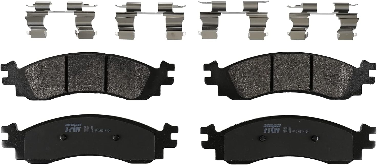 TRW Pro TRM1158 Disc Brake Pad Set For Ford Explorer 2006-2010, Front, And Other Applications
