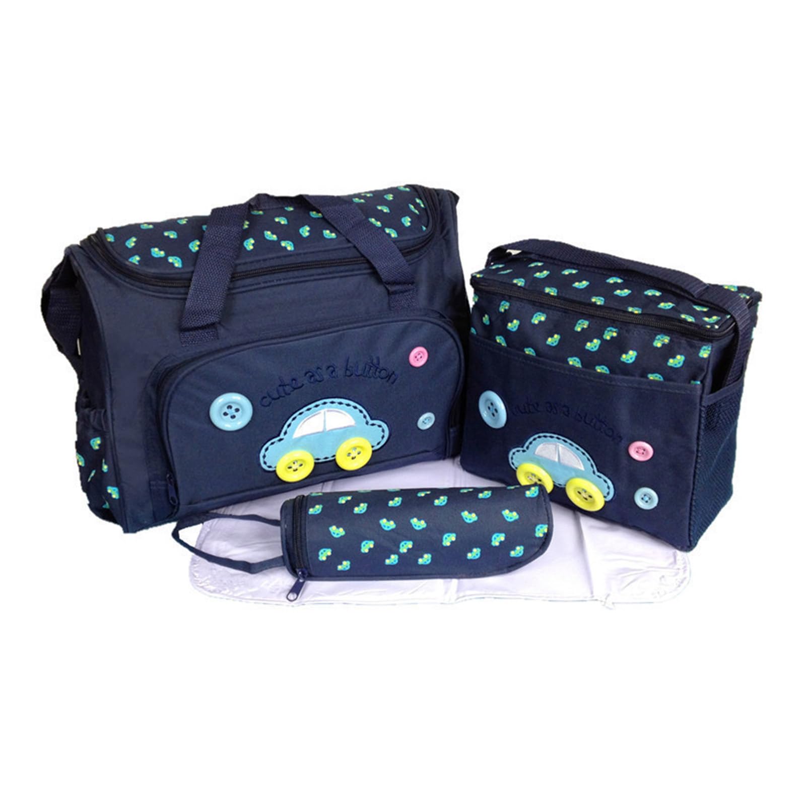 PIEXANGH 4Pcs Multifunctional Baby Changing Bag Set Spacious and Practical Baby Changing Bag Set for Modern Parenting Needs Essential Organizers