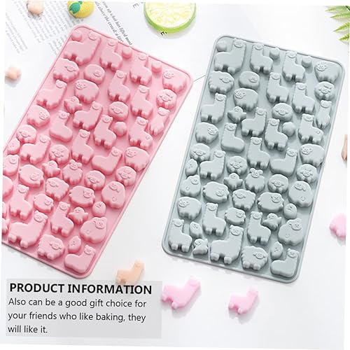 Miniatura 7 de 2 moldes de silicona para hornear de alpaca, moldes de chocolate para bricolaje, moldes para dulces con forma de animal para uso doméstico