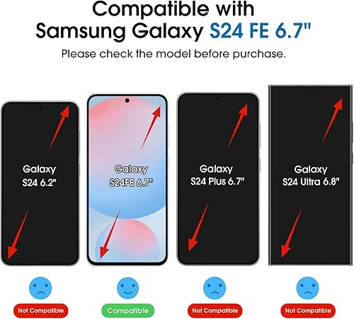 Vista 66 de amFilm OneTouch - Protector de pantalla de alineación automática para Samsung Galaxy S23 de 6.1 pulgadas + protector de lente de cámara, vidrio