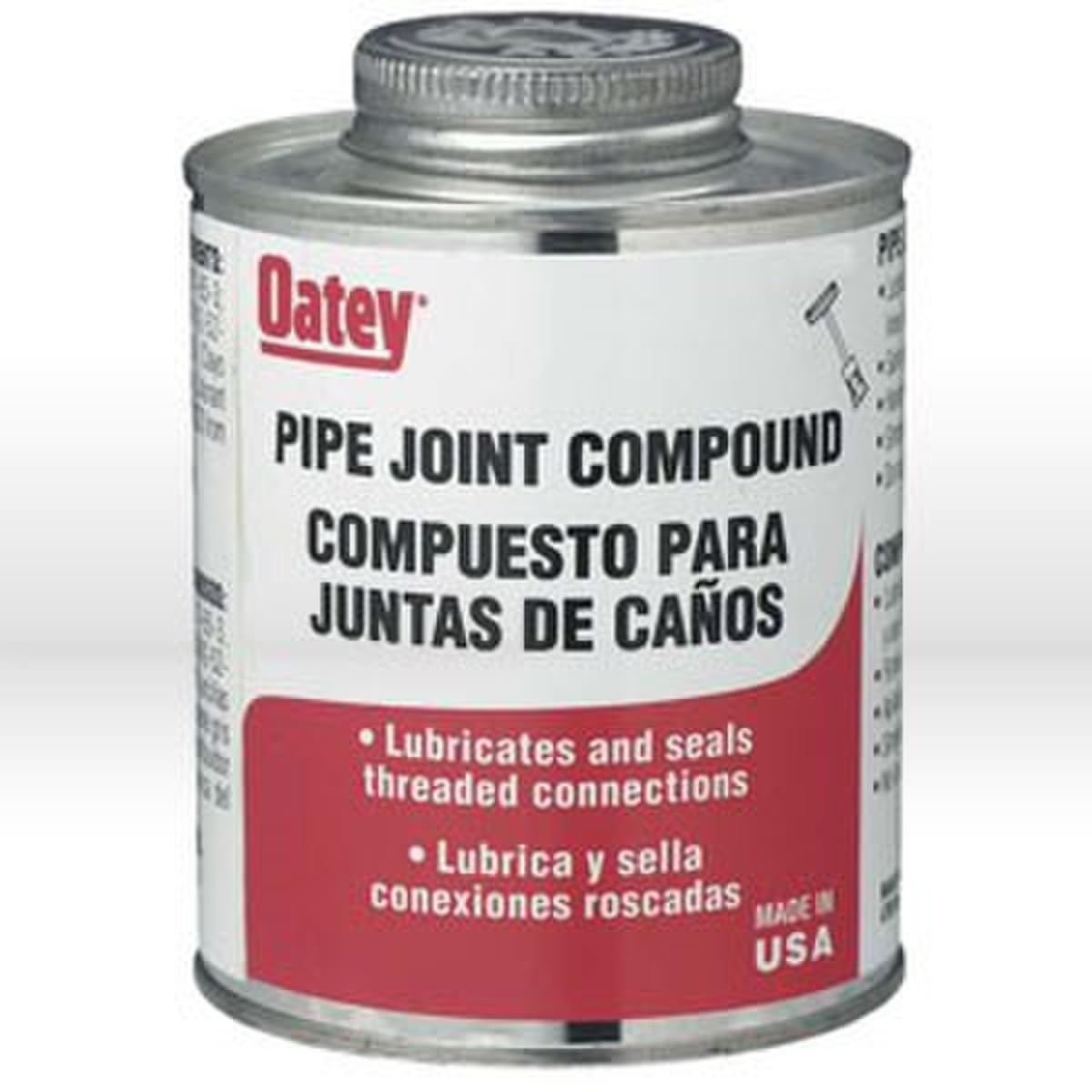 OATEY 8 OZ Gray Pipe Joint Compound W/Brush (31228) (12/Each)