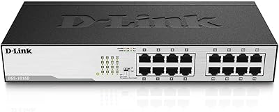 D-Link DGS-1016D Switch 16 Porte Gigabit, Nero