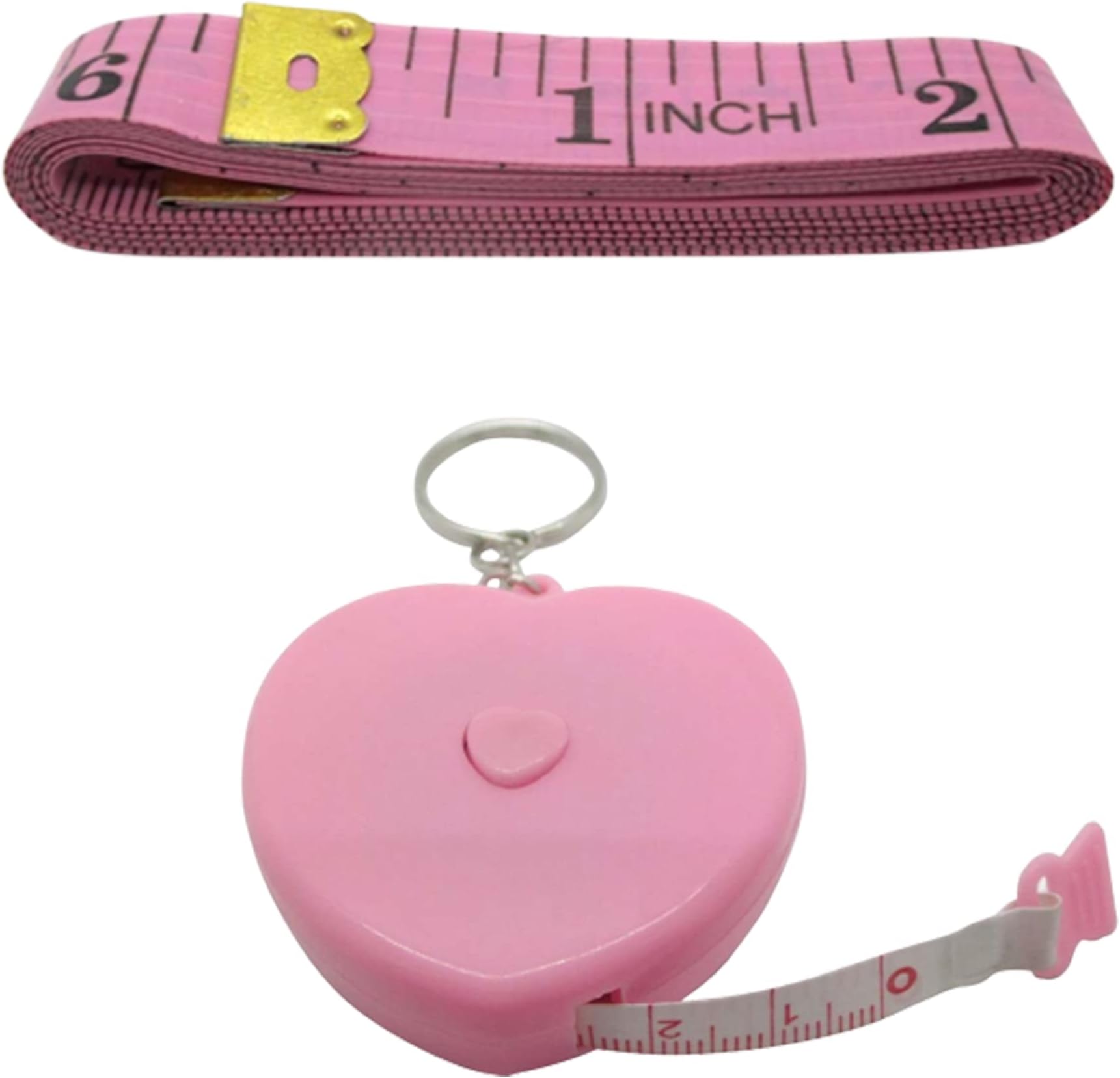 Measuring Tape Combo (Set of 2) - Body & Fabric Measure Tape for Sewing, Seamstress, Tailor, Cloth, Waist, Crafting, Fitness - Retractable, Dual Sided Multipurpose Metric Tape - Accurate & Precise