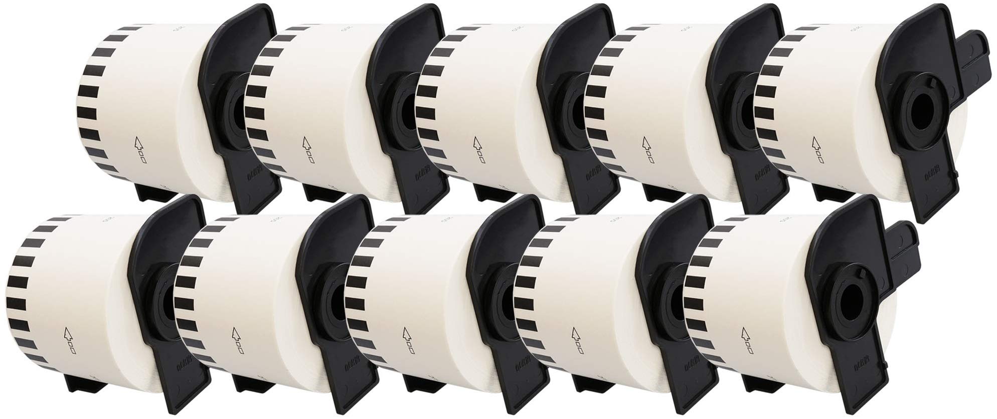 10 x DK22205 62mm x 30.48m Continuous White Standard Address Labels compatible with Brother QL-500, QL-550, QL-560, QL-570, QL-580N, QL-650TD, QL-700, QL-720NW, QL-1050, QL-1060N