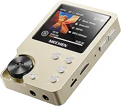 MECHEN M30 HiFi MP3 Player, Lossless DSD High Resolution Digital Audio Music Player, High-Res Portable Audio Player with 64GB Memory Card，Gold