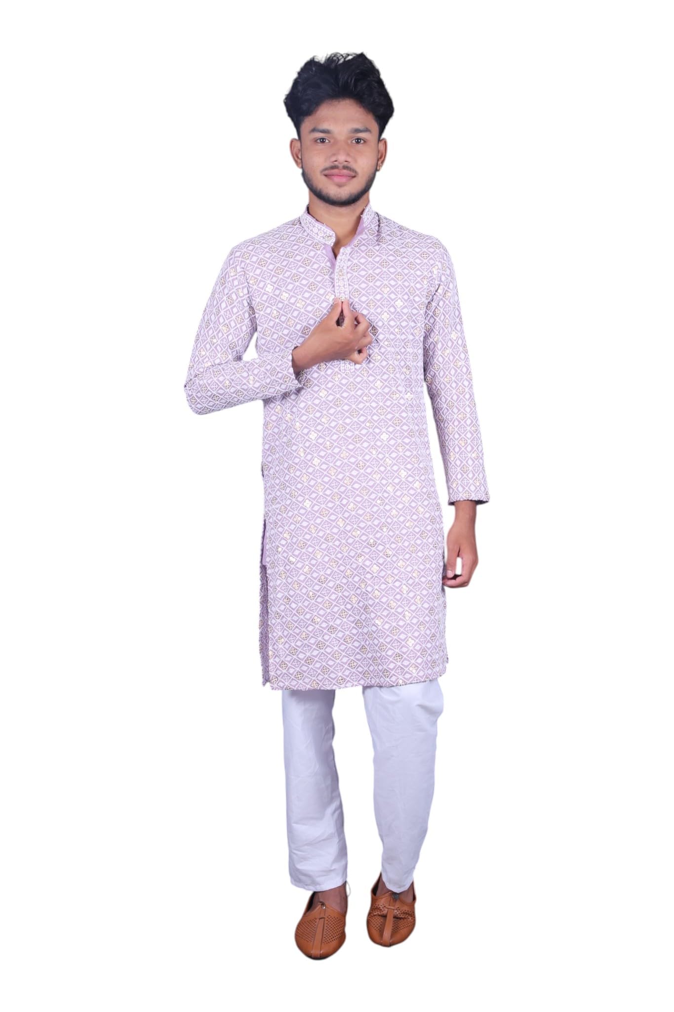 Men's Solid Color Kameez-picture-39