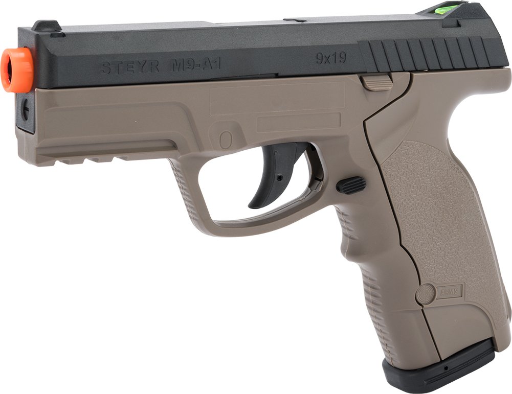 Evike Airsoft - Exclusive ASG Steyr M9A1 Non-Blowback Airsoft Pistol (Color: Dark Earth Special Edition)