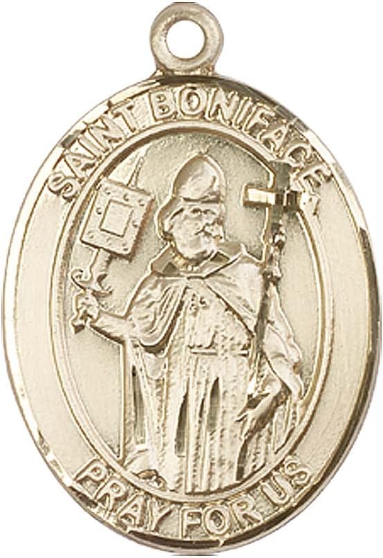 F A Dumont 14kt Gold St. Boniface Medal. Patron Saint of Tailors/Brewers Clothing