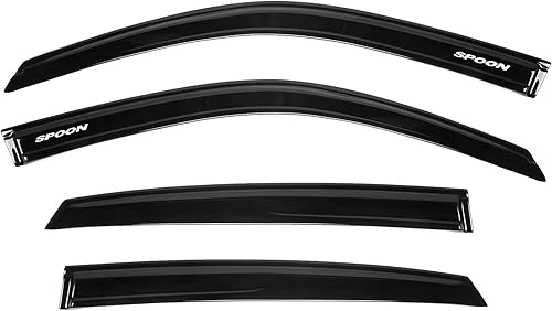 EVPROXP Visor de ventana compatible con Civic Sedan 2022 de 4 puertas, deflector de ventilación de ventana lateral, teñido ahumado oscuro, estilo