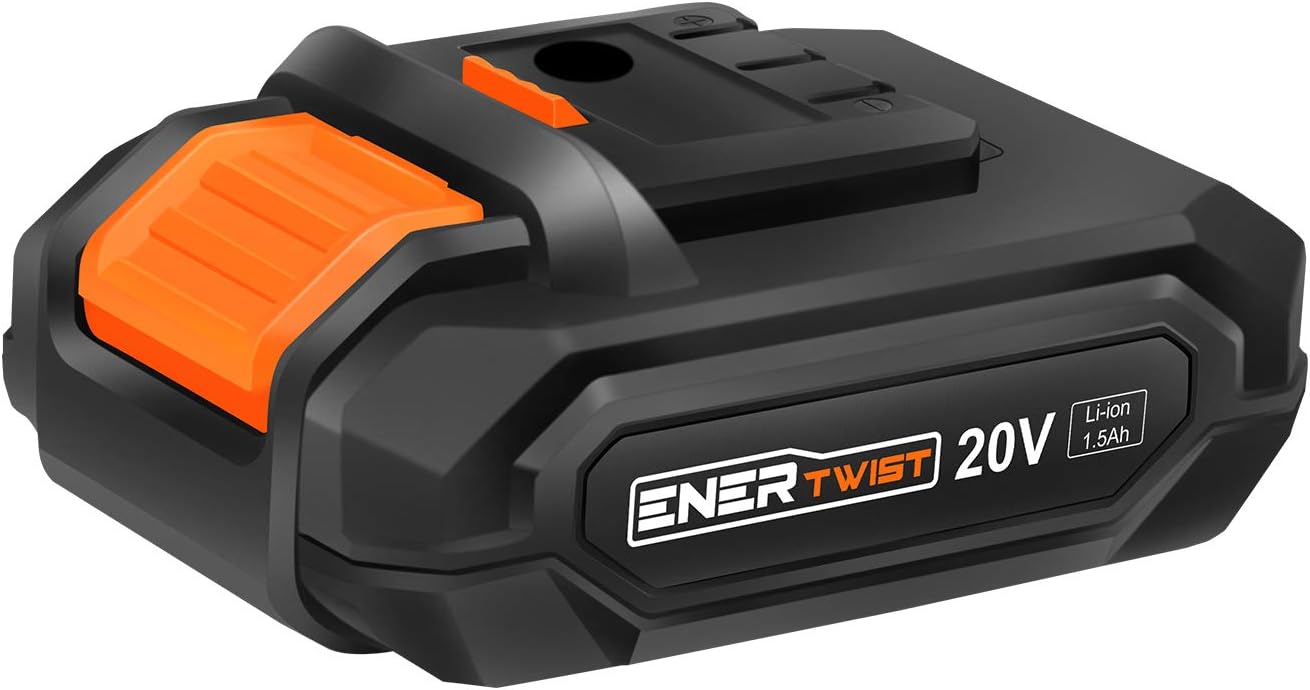 Enertwist 20V Max 2.0Ah Lithium-ion Battery Pack for ET-CD-20 Cordless Drill/Driver, ET-CDS-20B