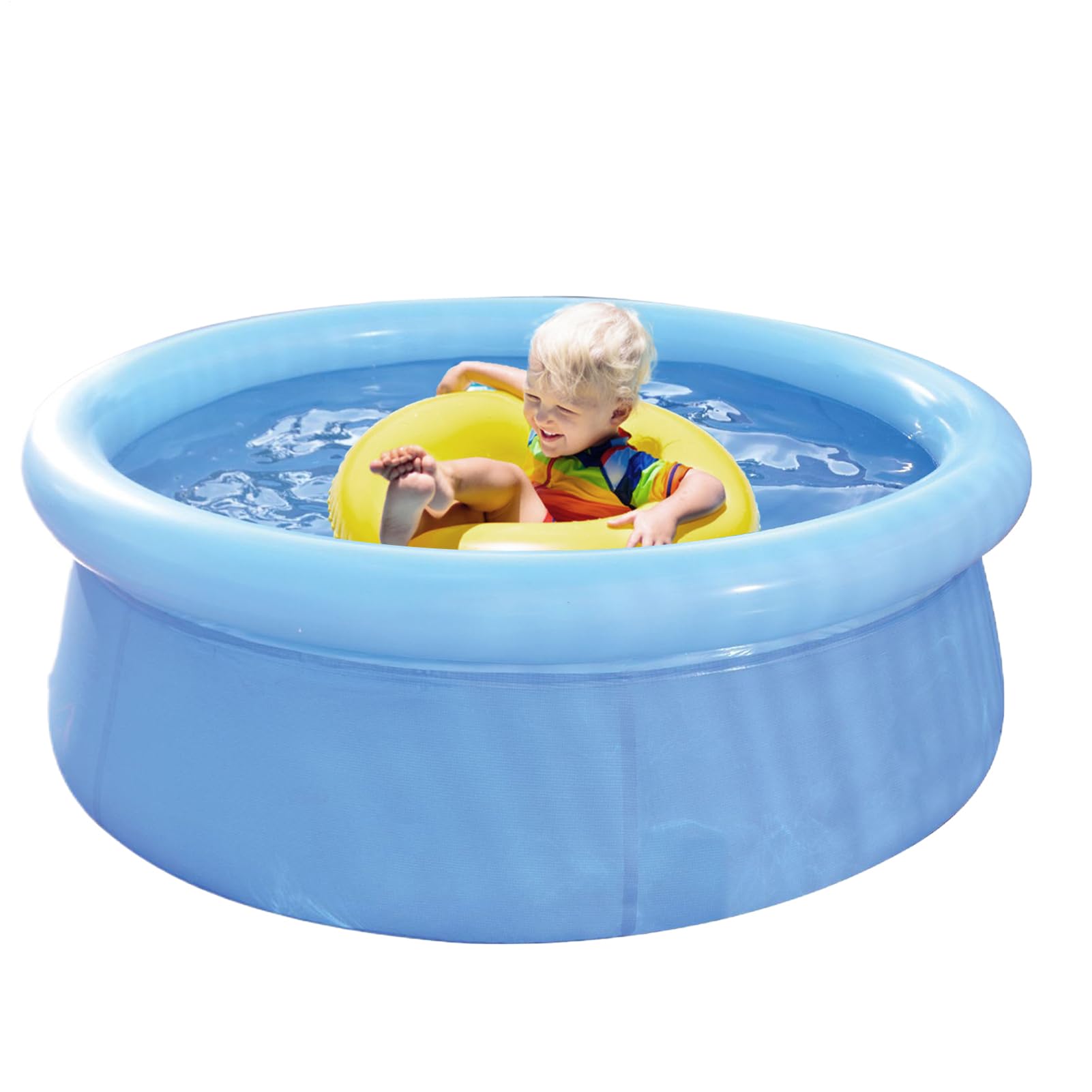 Inflatable Pool - Foldable Blow Up Swimming Pond, Multipurpose Inflated Bathtub, Water Playground for Outdoor Indoor Fun, Portable Summer Play Accessory Safe Water Family Backyard Activity