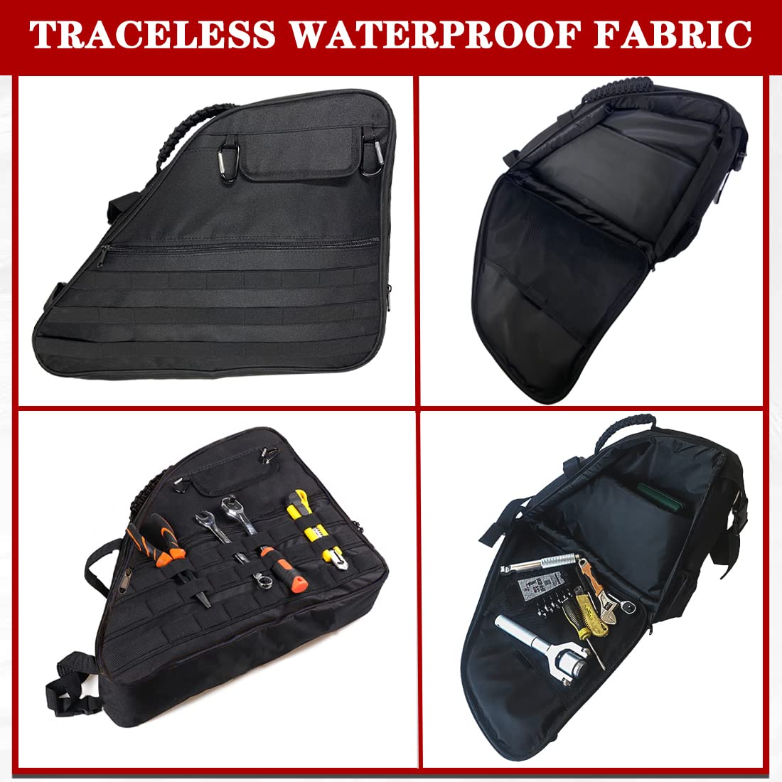 Cargo Carrier Bag Roll Bar Storage Bag Cage For Jeep Wrangler JK