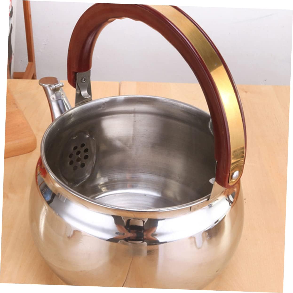 MAGICLULU Stainless Steel Kettle for Stovetop Gas Stove Kettle with Heat-insulated Handle Fast Boiling Water Pot for Home Kitchen Use