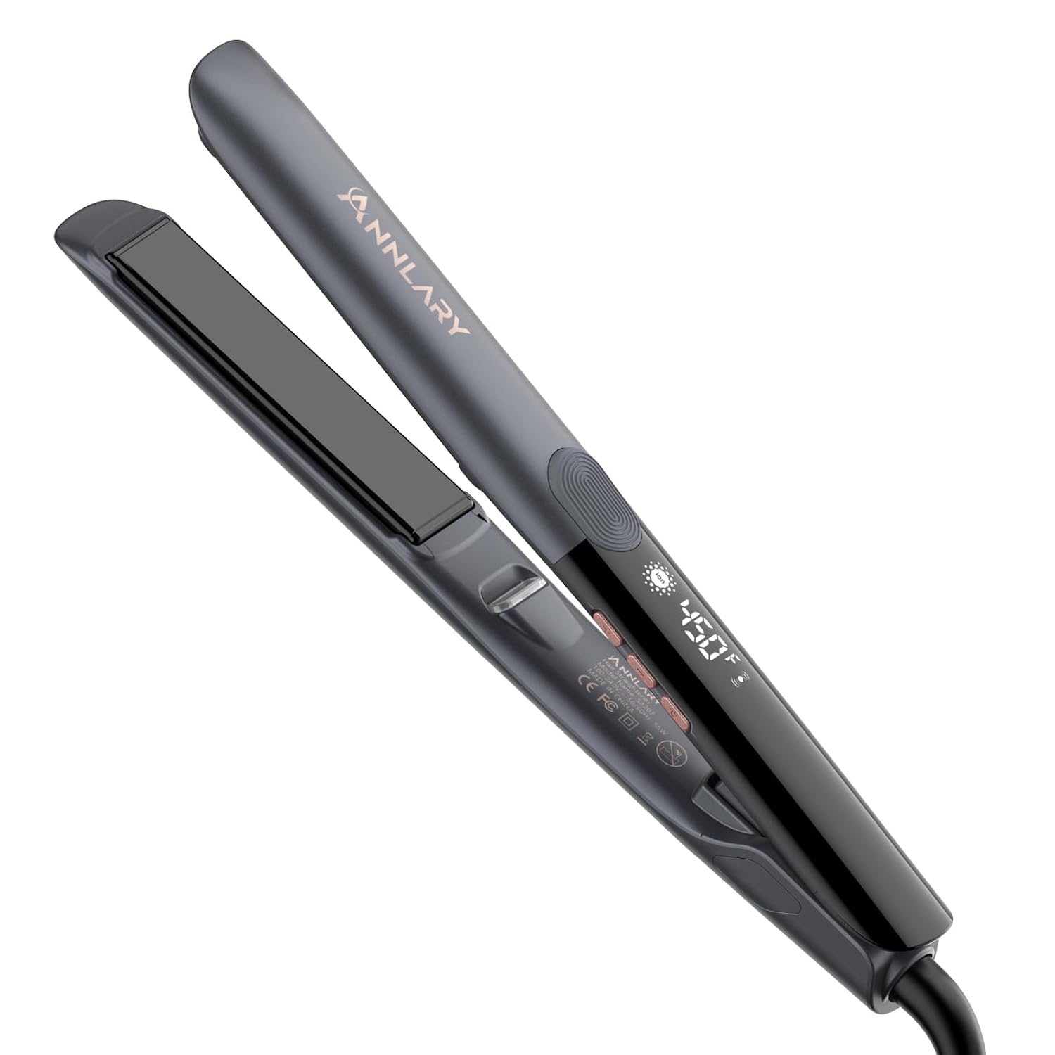 Annlary Hair Straightener 1 Inch Flat Iron and Curler 2 in 1 Titanium Ceramic Ionic Dual Voltage Straightener Heat Resista... - Review, Price and Buying Guide