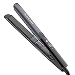 Annlary Hair Straightener 1 Inch Flat Iron and Curler 2 in 1 Titanium Ceramic Ionic Dual Voltage Straightener with Heat-Resistant Silicone, for Less Frizz, Shinier & Smoother