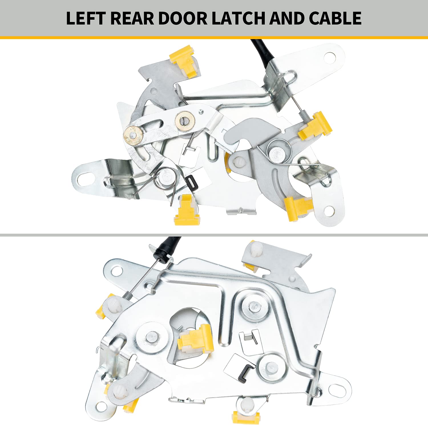 Driver Left Side Rear Door Lower Lock Latch Replacement for 1997-2003 Ford F-150 F-250 HD Super Duty Lobo Heritage Extended Cab, Locking Latches Replaces# 6L3Z-18264A01-C 6L3Z18264A01C