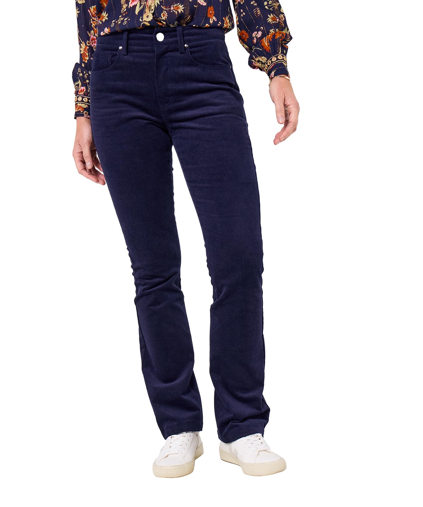Joe Browns Women's Blue Retro Bootcut Cord Trousers, Regular, Uk 18