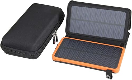 Miniatura 6 de Hermitshell Estuche de viaje duro EVA para cargador solar 25000mAh Banco de energía portátil al aire libre con 4 paneles solares