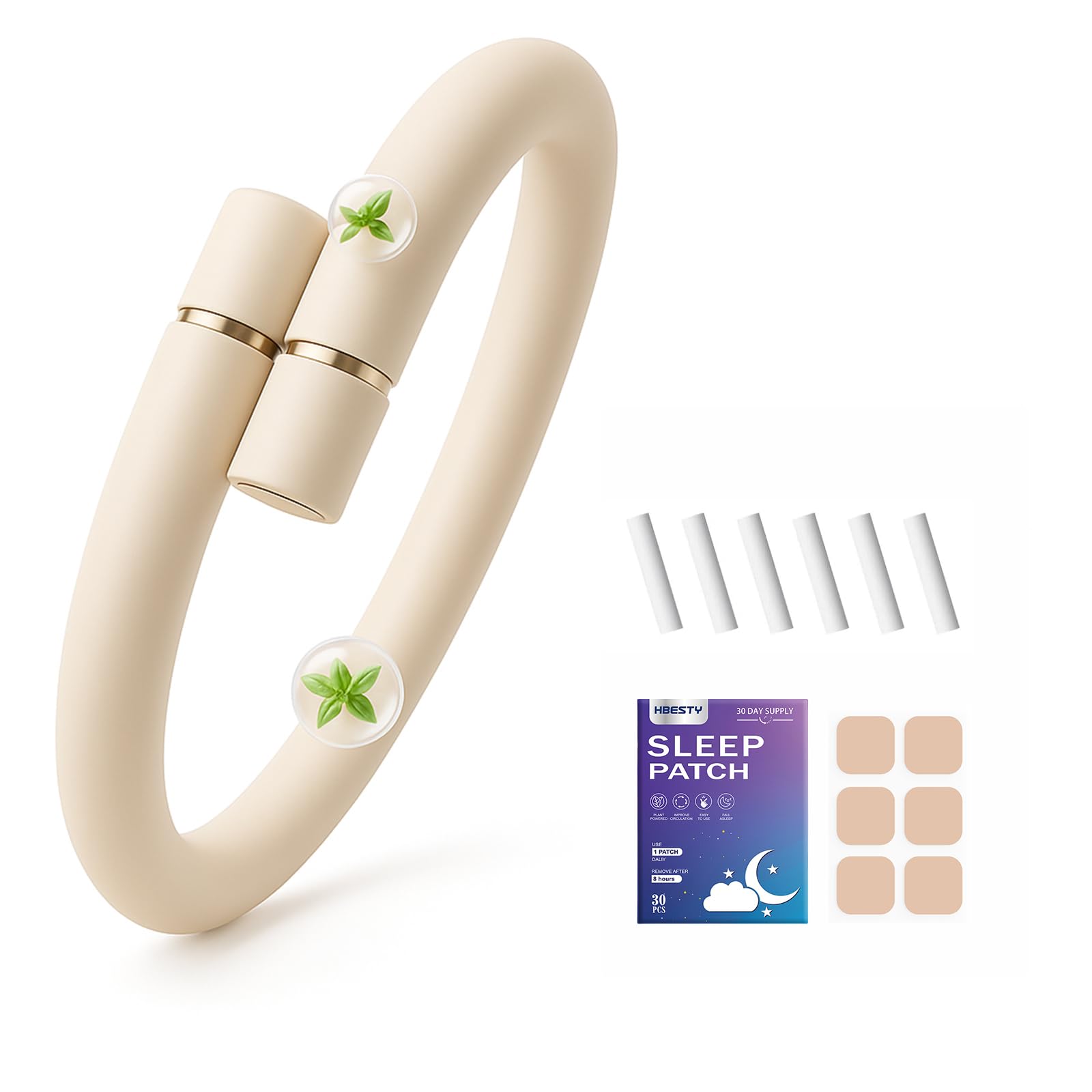 Braccialetti Antizanzare con Oli Essenziali – Bracciali Antizanzare Adulti & Bambini, 6 Ricariche + Patch per Dormire, Freschezza Naturale fino a 180 Giorni