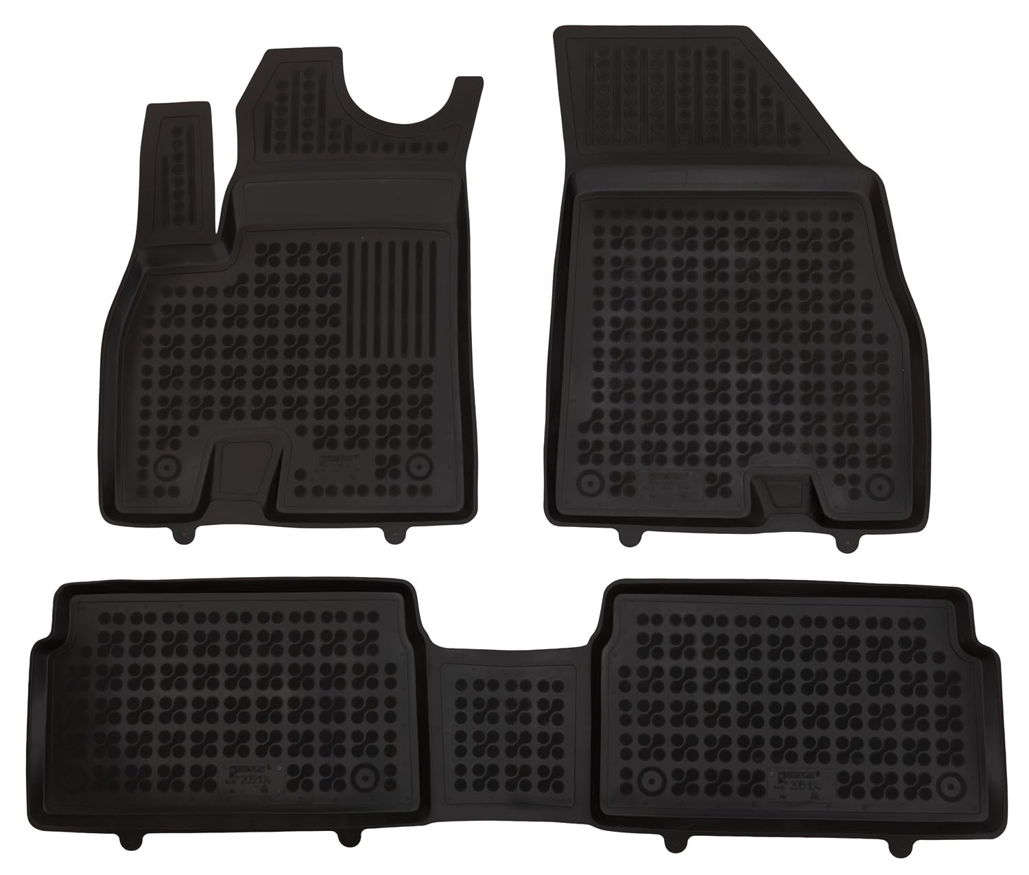 MTM Alfombrillas Goma para Omoda 5 Electric 2023-, Tipo Cubeta a Medida Antideslizante con Borde 5 cm, cód. 3D 13627